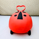 Lady Bug 4 Wheel & Straw PP Soft Silicone Drinking Sipper