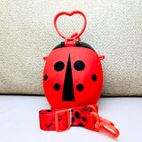Lady Bug 4 Wheel & Straw PP Soft Silicone Drinking Sipper
