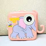 Elephent-Themed Kids Lunch Box with Stainless Steel Tray
