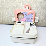 Elephent-Themed Kids Lunch Box with Stainless Steel Tray